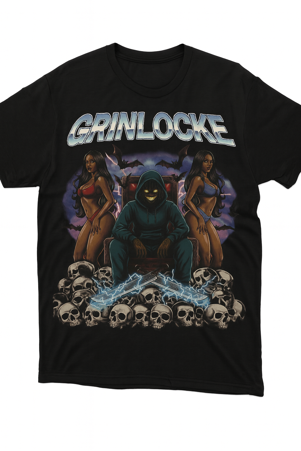 Grinlocke Throne of Skulls Graphic Tee
