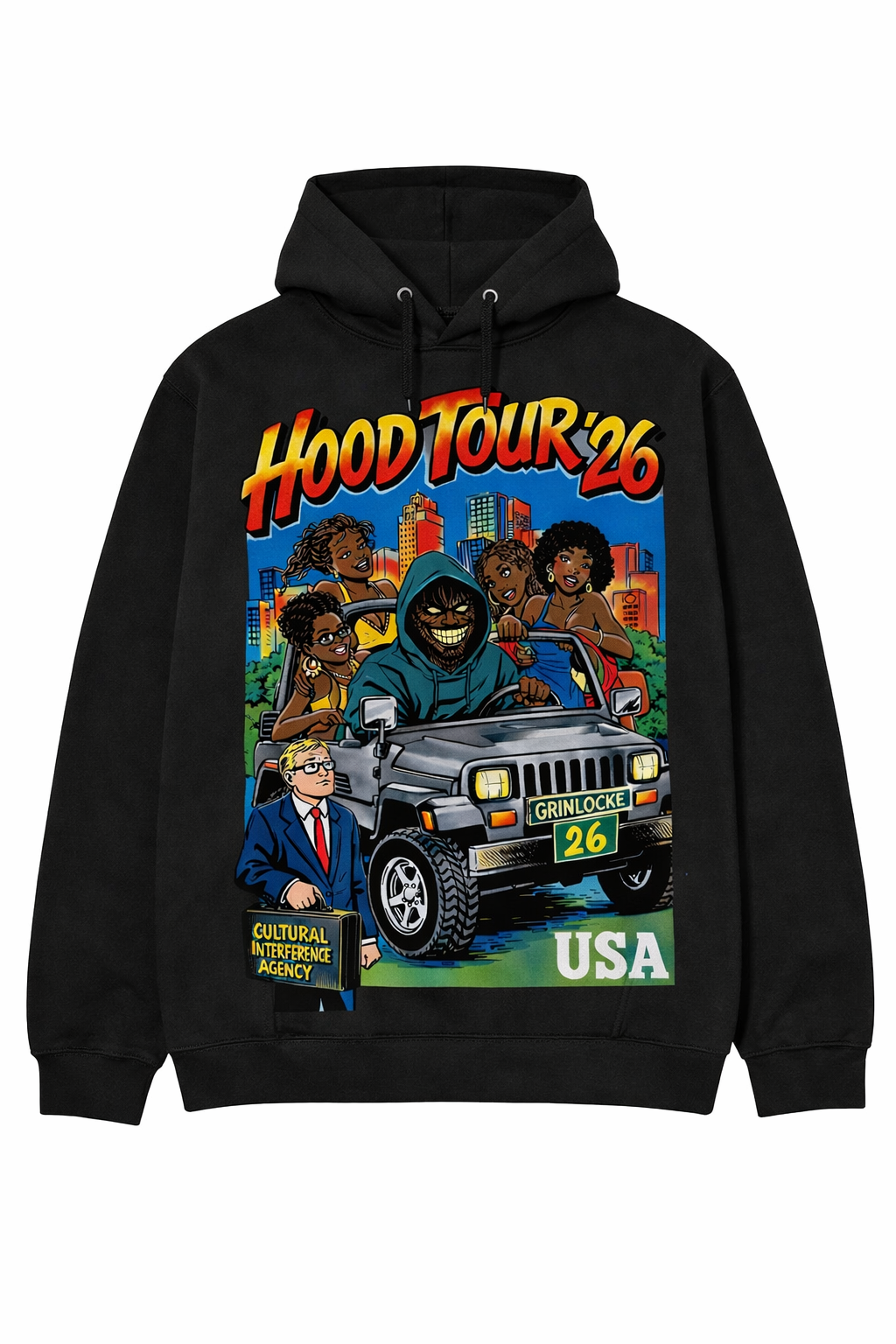 Grinlocke Hood Tour Graphic Hoodie