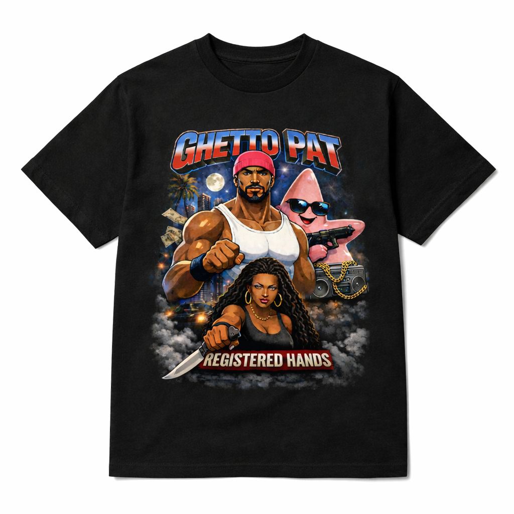 * NEW GHETTO PAT Soulaani Family Graphic Tee