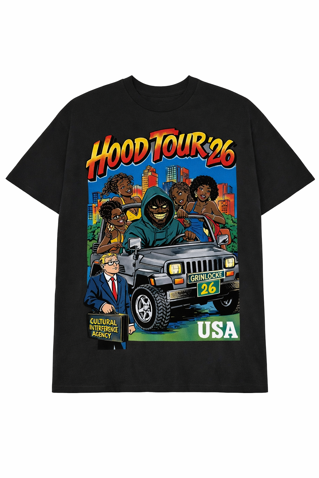 Grinlocke Hood Tour Graphic Tee