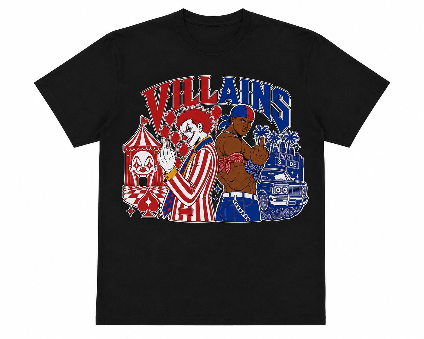 **NEW VILLAINS 90s Style Tee