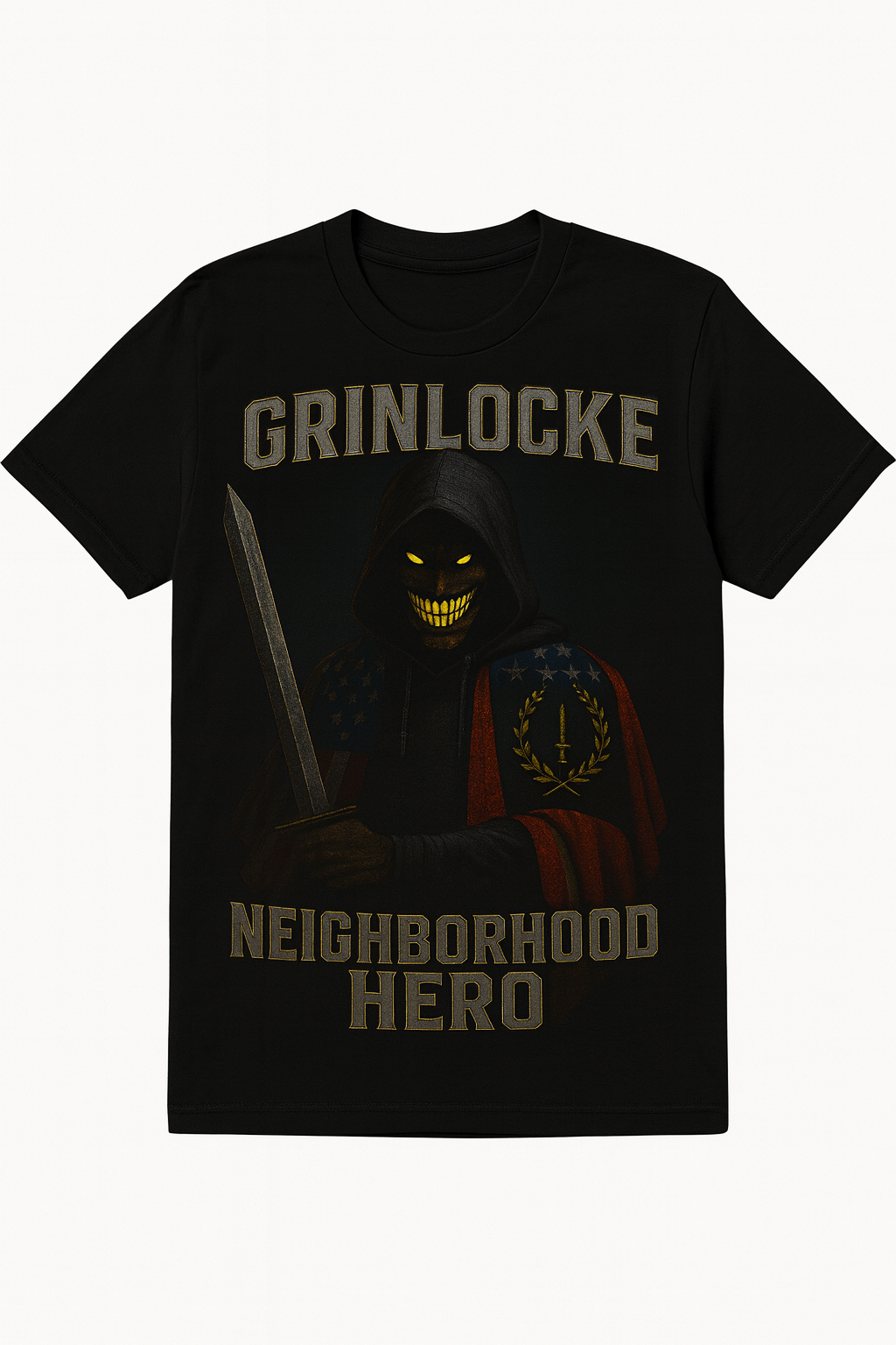 Grinlocke “Neighborhood Hero” Graphic Tee