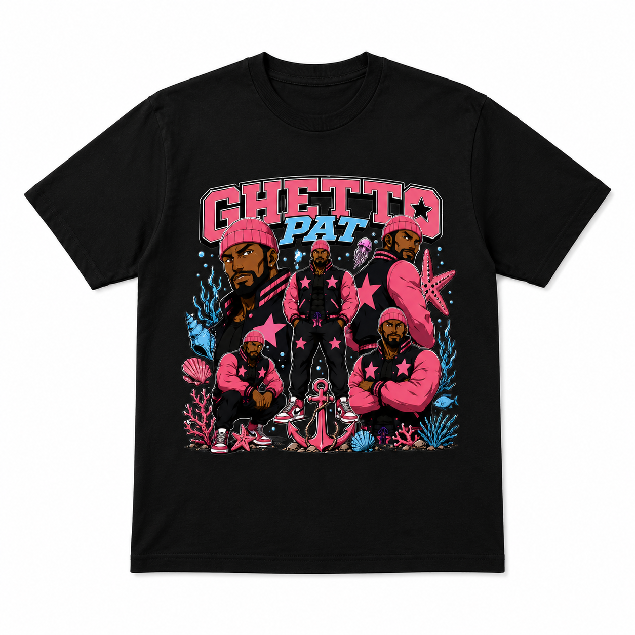 **NEW Ghetto Pat 90s Style Tee