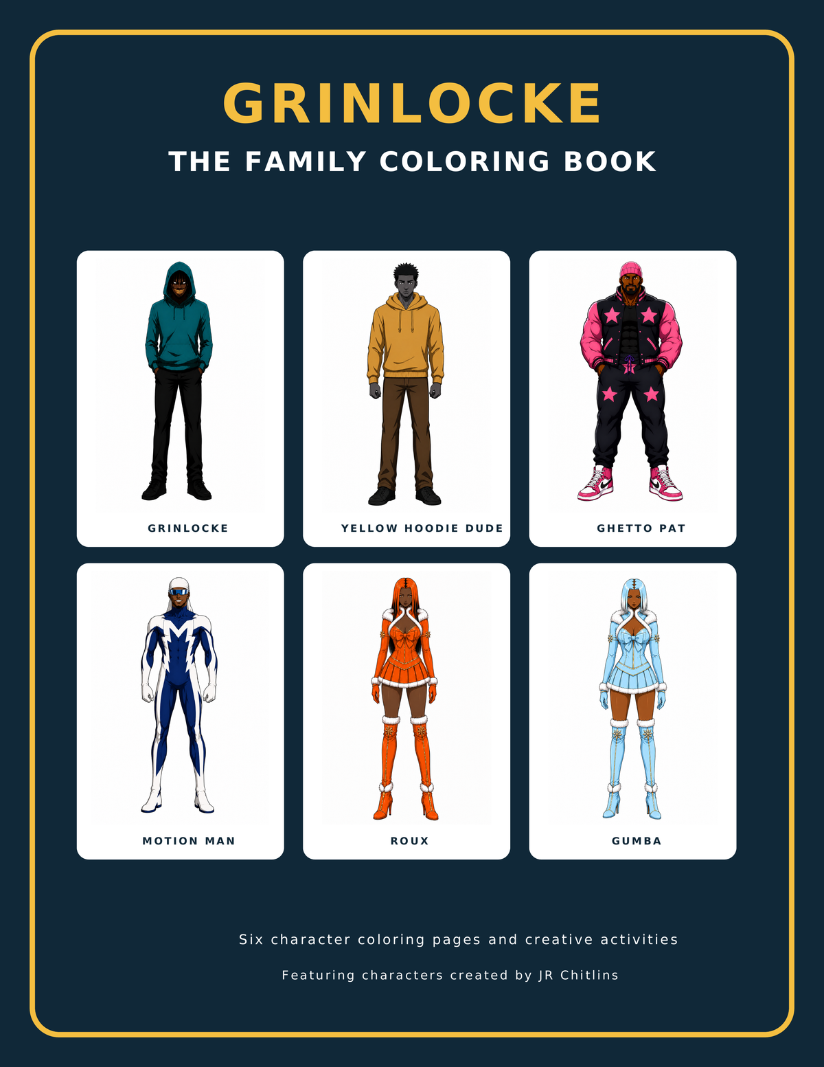 Grinlocke The Family Coloring Book