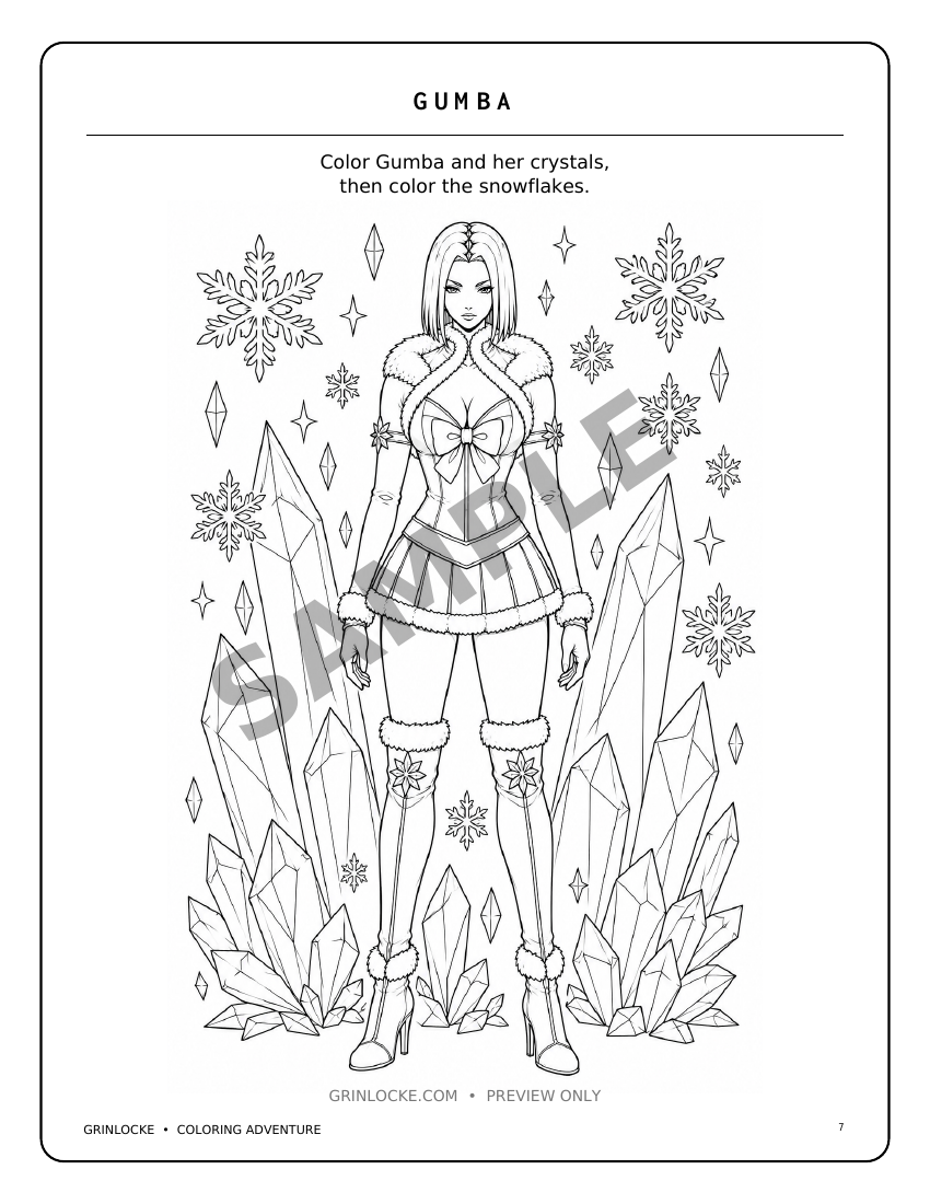 Grinlocke The Family Coloring Book