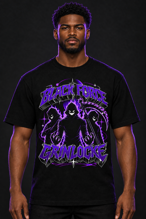 Black Force tee on African American male avatar
