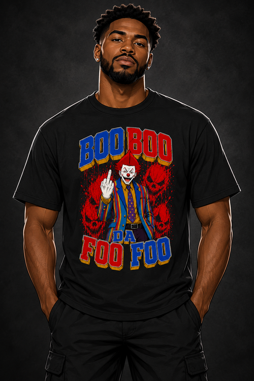 Boo Boo Da Foo Foo Phase 2 tee on illustrated man avatar
